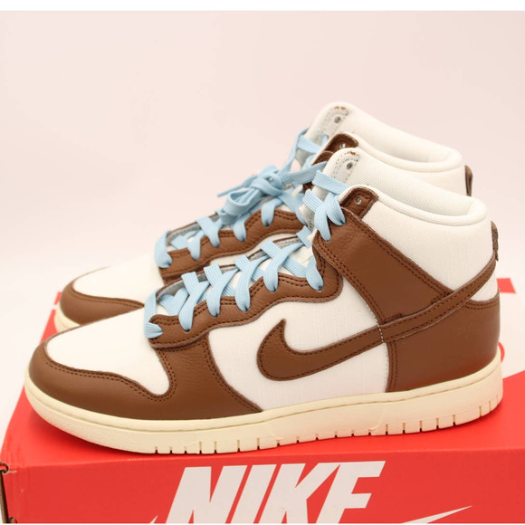 Nike Dunk High PRM Vintage Pecan Sail Men's Size 9 Style DQ8800 200 - Picture 3 of 9